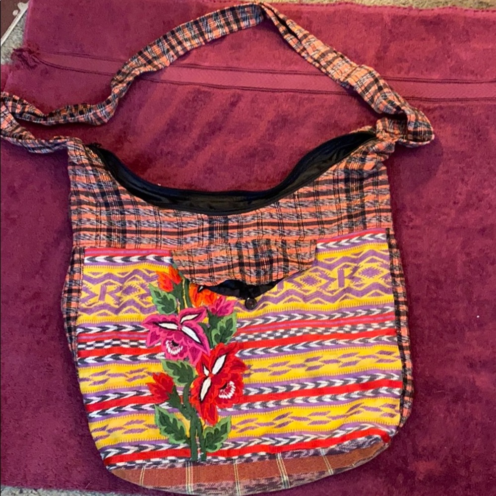 Tribal/Floral HOBO shoulder//Crossbody bag !